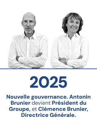 2025 – Antonin Brunier, Président du Groupe Open Modal. Clémence Brunier, Directrice Générale du Groupe Open Modal