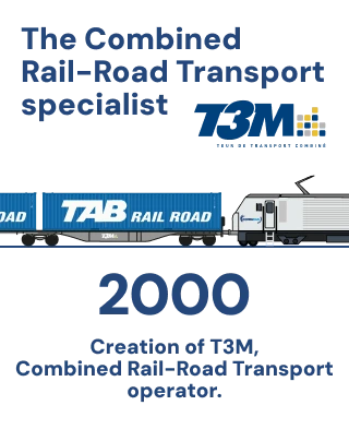 2000 - Creation of T3M, Combined Rail-Road Transport operator.