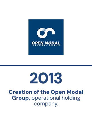 2013 - Creation of the Open Modal Group, operational holding company.