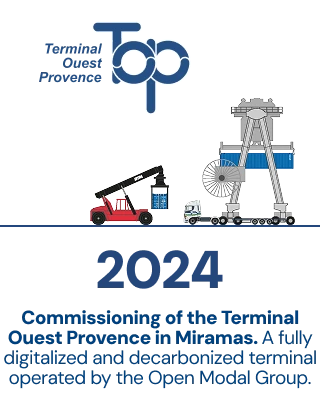 2024 – Opening of the Ouest Provence Terminal, the first 100% decarbonized and electric terminal in France.